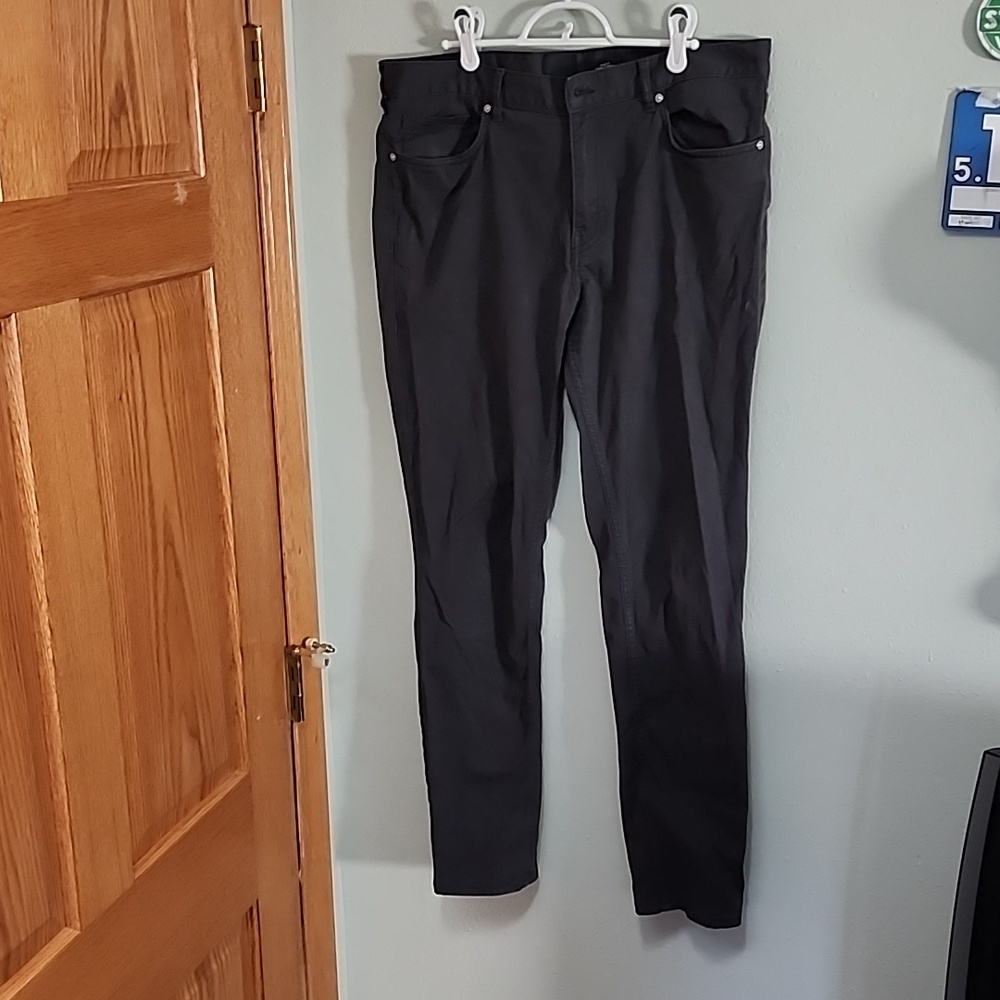 Gray slim fit chino pants